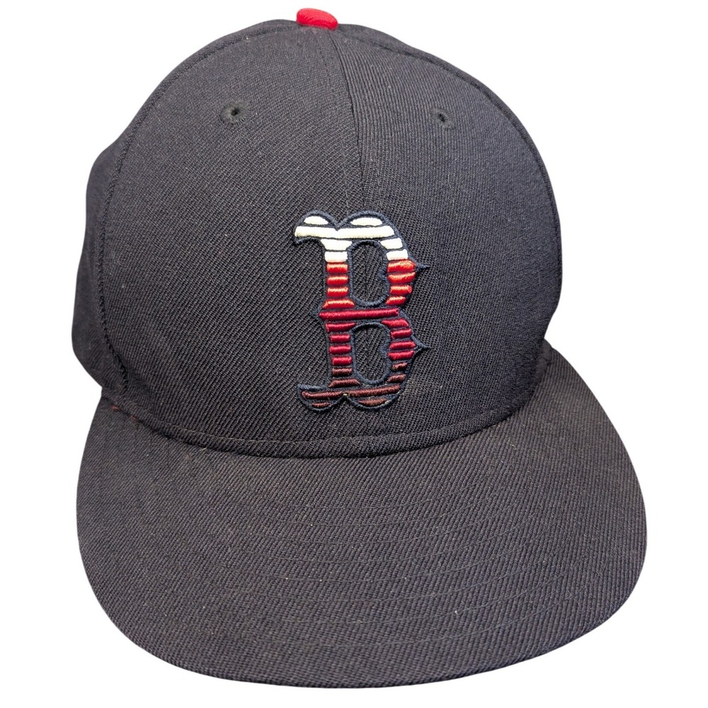 7 7/8 New Era 59FIFTY Boston Red Sox Hat Cap Gradient Logo Fitted Baseball PHOTO